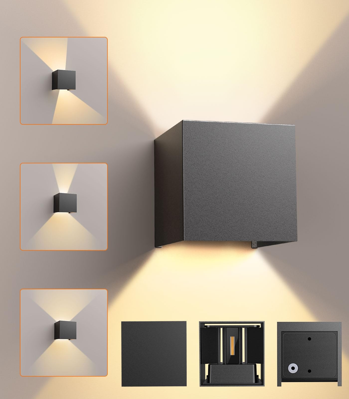Applique LED Esterno 12W Impermeabile IP65 - Luce Calda CLV 1000LM