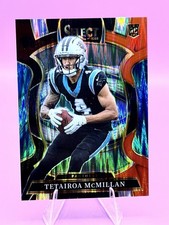 2025 SELECT TETAIROA MCMILLAN Red BLACK SHOCK ROOKIE CARD PANTHERS NFL 44