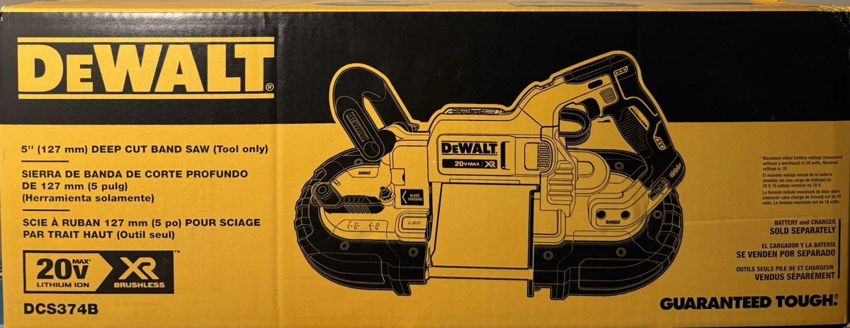 DEWALT 20V MAX XR 5" Band Saw (Tool Only) DCS374BR – Certified Refurbished – Like New