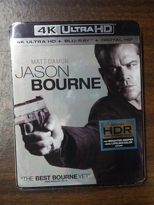 Jason Bourne (DVD, Includes Digital Copy 4K Ultra HD Blu-ray!