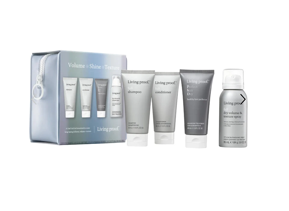 Kit de volumen, brillo + textura Living Proof Foto 3 de 4