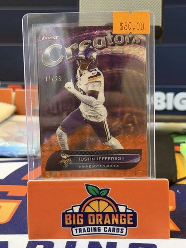 2025 Topps Finest Creators Insert /25 - Justin Jefferson