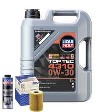 Motoröl 0W30 LIQUI MOLY Top Tec 4310 5L+MAHLE Ölfilter +Spülung
