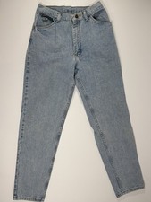 Vintage Wrangler For Women Size 10x30 Light Blue Denim High Rise Mom Jeans 80s