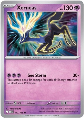 Xerneas - 042/086 [CRI - 042/086] ME04: Chaos Rising - NM