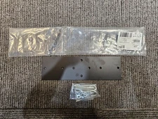 (QTY 2) nVent Hoffman LRRMPBLK Rack To Runway 12" Mounting Plate Black Finish