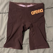 Arena Powerskin Carbon Air 2 Men's Tech Suit Jammer, Size 26, Black  Gold