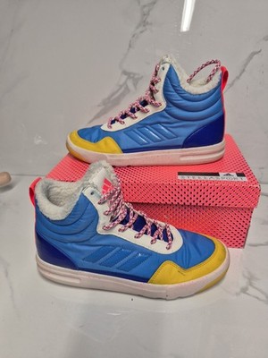 Adidas StellaSport Irana Stella McCartney Sneaker High Multi-Blue Fur Line Sz 10