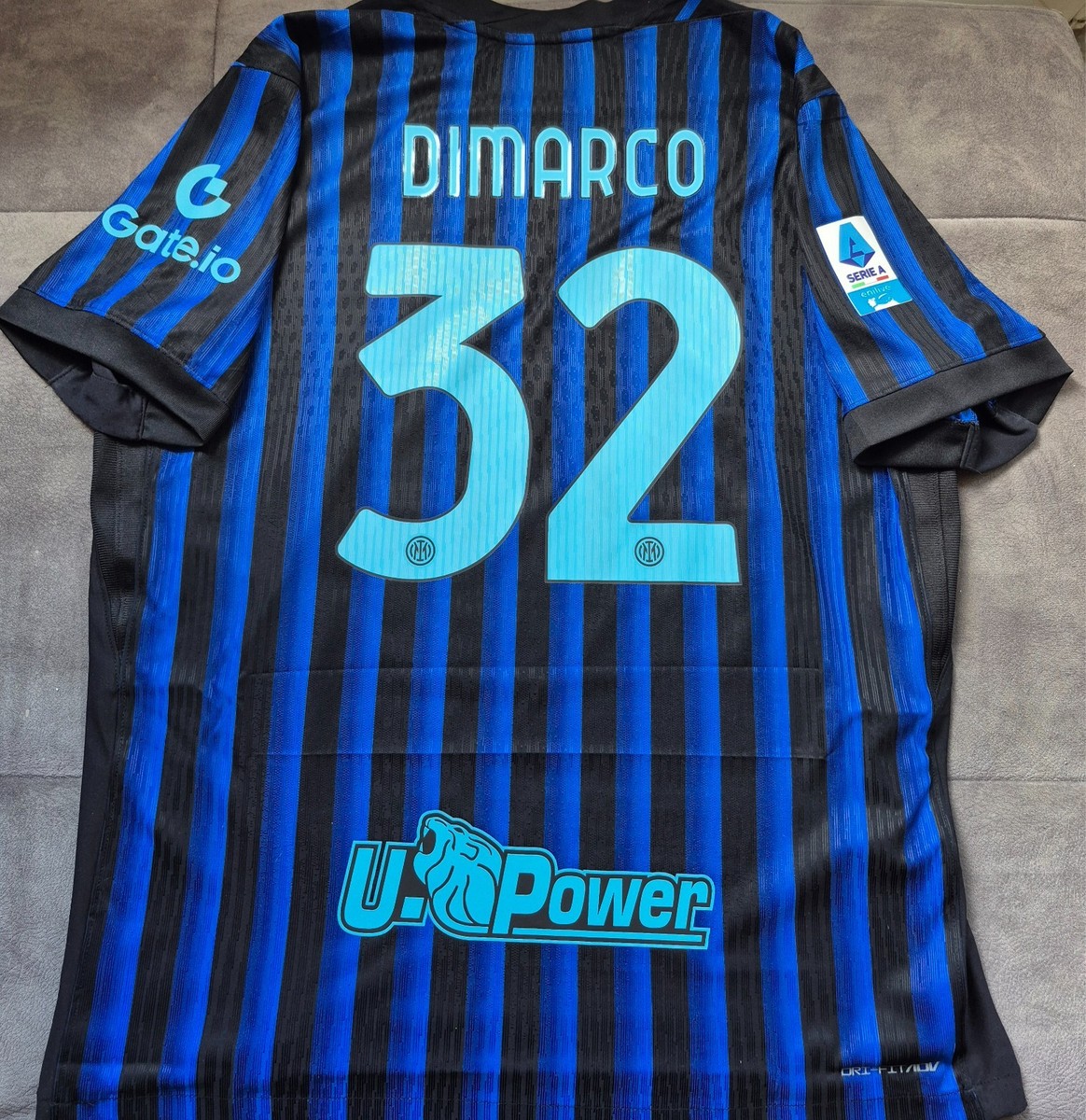 Inter Milan Federico Dimarco player Issued DriFit home shirt I DON