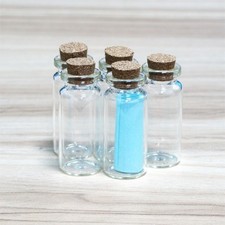 10ml 5 100pcs Crafts Tiny Vials glass bottles Empty Message Storage corks DIY
