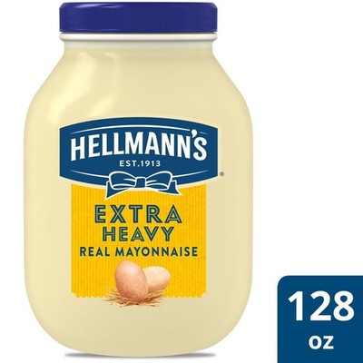 Extra Heavy Real Mayonnaise with Extra Egg Yolk, 1 Gallon, 128 oz Jar