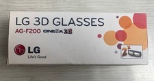 Two LG passive 3D Glasses AG-F200 bundle for LG cinema 3D White Colour 3783