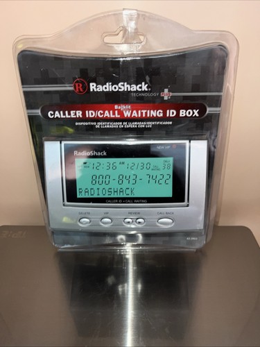 RadioShack Caller ID Call Waiting ID Box Silver Backlit Display Vintage - Zdjęcie 2 z 8