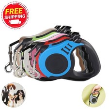 Automatic Retractable Dog Leash 10ft 16ft Heavy Duty Pet Lead Ribbon Walking