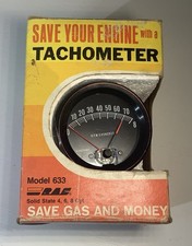Vintage Rac Model 633 Solid State Tachometer In Original Box. Never Used Vintage Rac Model 633 Solid State Tachometer In Original Box. Never Used