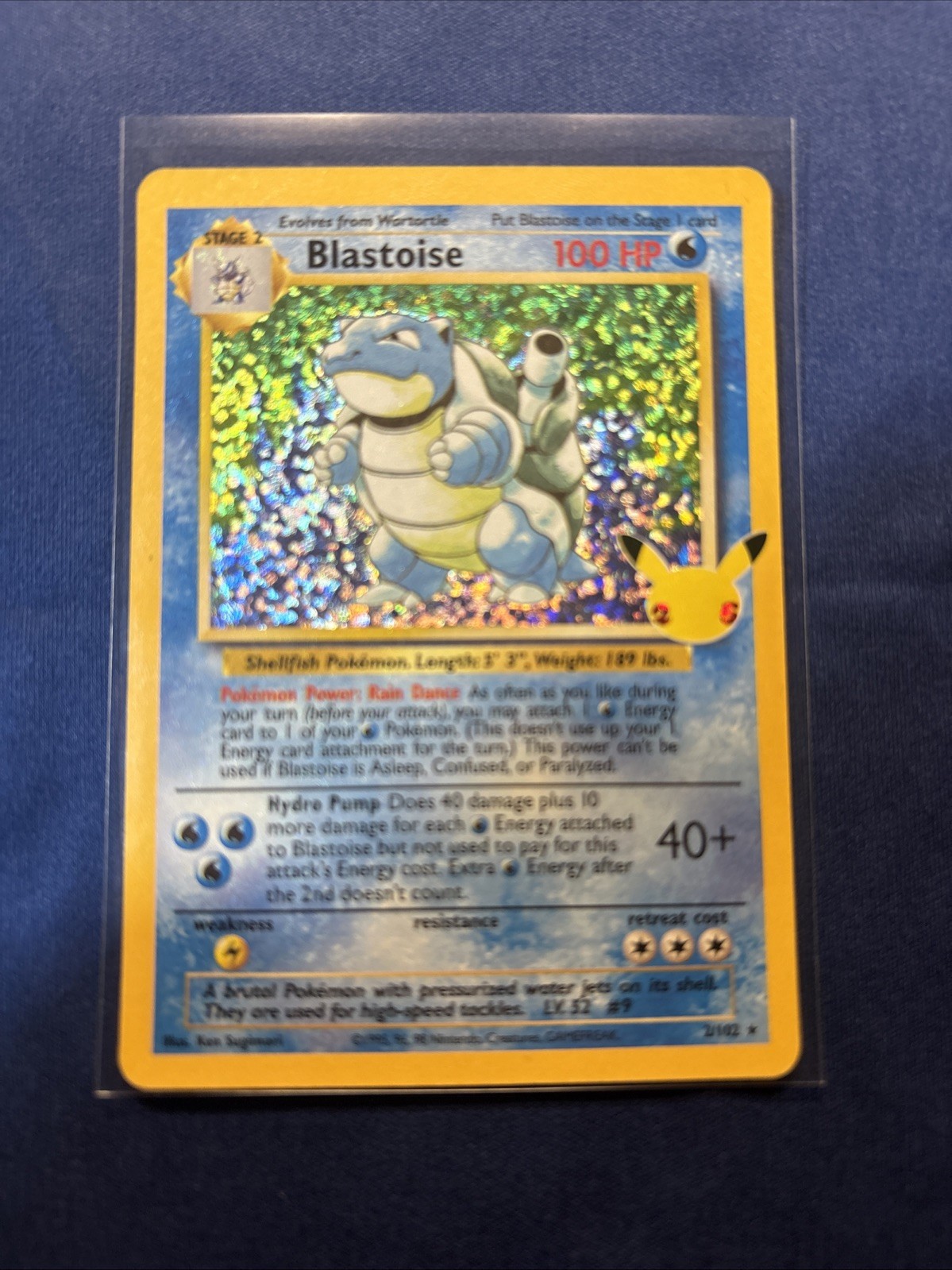Pokemon TCG Card Celebrations 25th Ann. Blastoise 02/102 Holo English - A27
