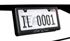 Lady Driven Woman Driver License Plate Frame Girl Driver Fast Cars Muscle