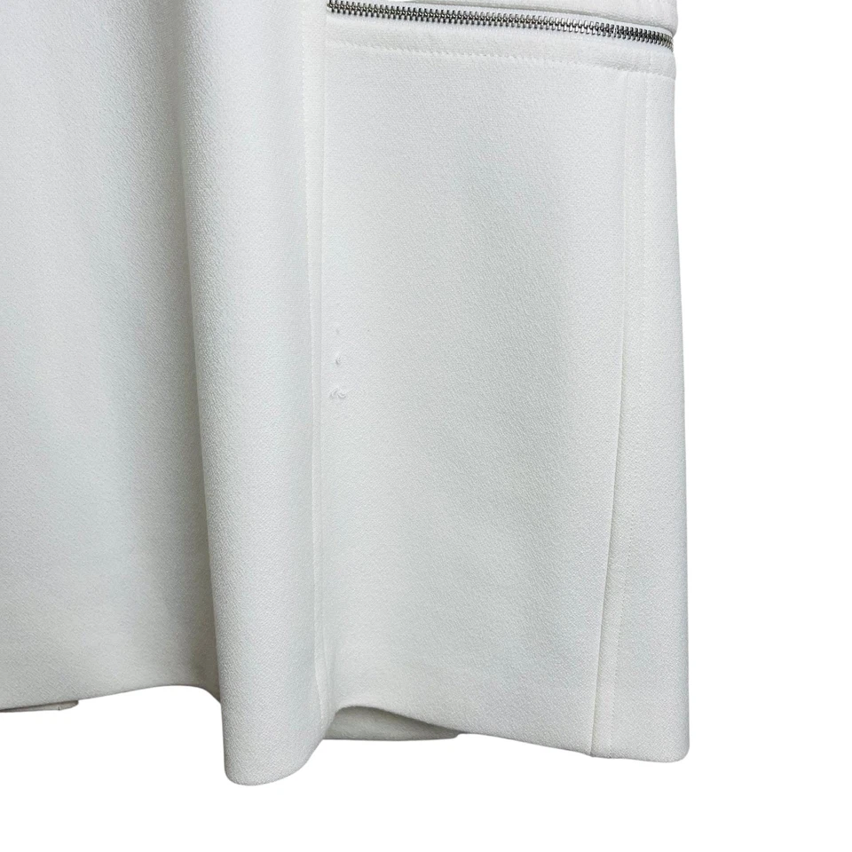 Elie Tahari Vest Womens Large White Sleeveless Open Front Long Blazer Jacket - Image 3 of 4