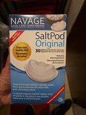 Navage SaltPod Original 30 Count 1 Pack Nasal Care Saline Pods Drug Free NEW