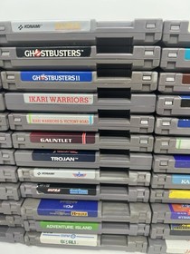 Huge NES 50 Game lot, Tecmo Super bowl, Mike Tyson, Adult collection, Tested !