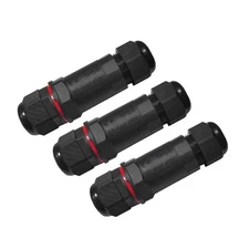 3 Pcs IP68 Waterproof Lightningproof RJ45 Ethernet Couplers Cat6A/7/7A Connec...