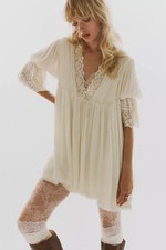 Free People Womens Angel Wings Mini Dress - N...