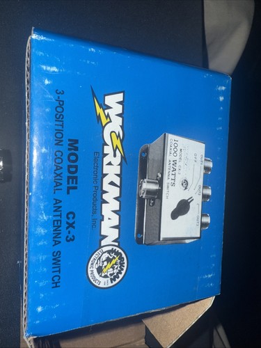 WORKMAN MODEL CX-3 3 Position NOS Antenna Coax Switch Amateur Radio 1000 WATT - Picture 11 of 24