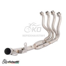 REALZION GSXR 600 K7 GSXR750 Middle Pipe Tailpipe Motorcycle Exhaust Pipe Slip On Pipe 51mm For Suzuki GSXR600 750 2006 2007 K6 - 201355758