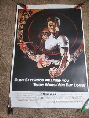 Every Which Way But Loose 27 x 40 Movie Poster fair condition copy reproduction