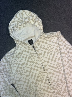 Vans Decco Check Z Full Zip Hoodie Sweatshirt Girls Size L