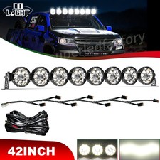 42 Led Round Driving Linkable Light Bar Work Spot Flood Driving Lamp Offroad 42 Led Round Driving Linkable Light Bar Work Spot Flood Driving Lamp Offroad