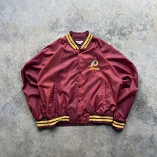 80s Washington Redskins Chalk Line Burgundy Jacket XL