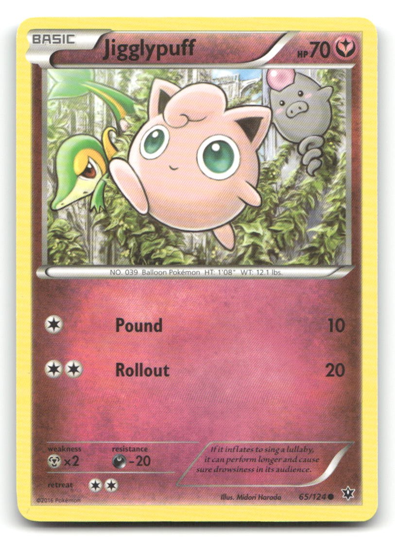 Jigglypuff XY - Fates Collide 65/124 LP Pokemon