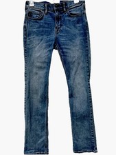 Abercrombie And Fitch Kids Straight Blue Jeans Size 13/14 Logo Classic