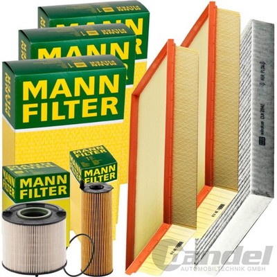 MANN FILTER INSPEKTIONSPAKET passend für 4.2 TDI AUDI Q7 4LB 326 PS