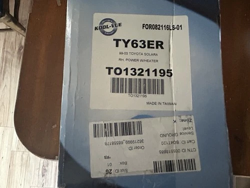 99-03 Toyota Solara Passenger Power Mirror With Heater