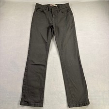 Levis 511 Slim Boys Gray Stretch Pants Size 14 Regular W26 L28 Charcoal Trousers