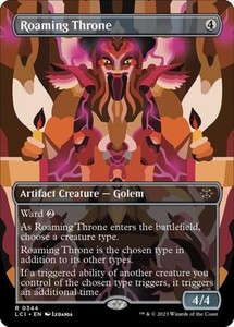 Roaming Throne (Borderless) Foil - The Lost Caverns of Ixalan