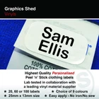 Stick On School Name Labels Tags for Clothes Clothing Uniform Care Home Children