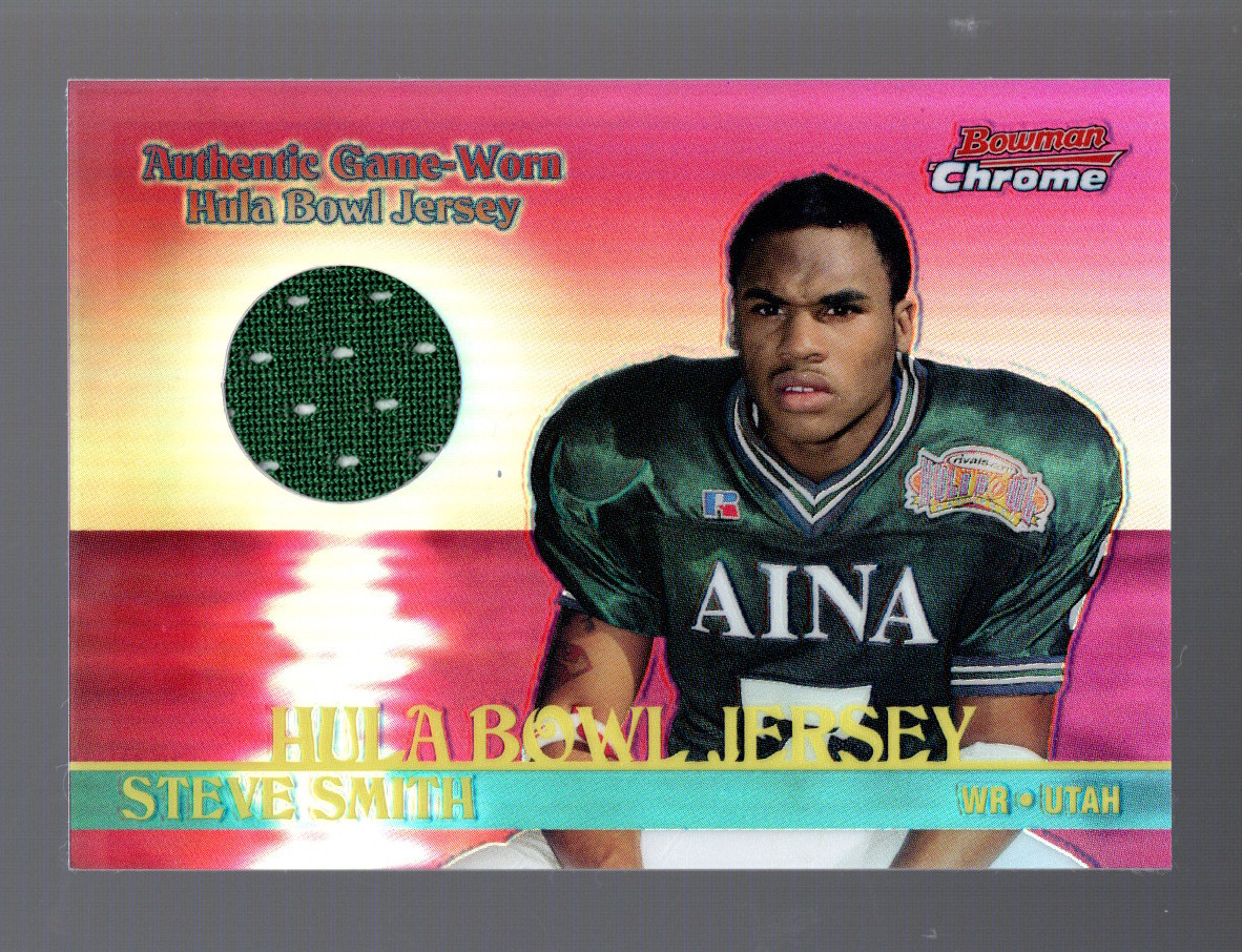 2001 Bowman Chrome Rookie Jerseys Steve Smith #BCR-SS Rookie 