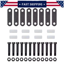 2PACK Trailer Tandem Axle Shackle Kit For Double Eye Spring 3500-7200lbs A++