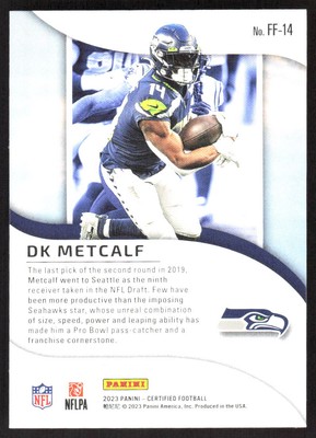 5197G 2023 Panini Certified #FF-14 DK Metcalf Franchise
