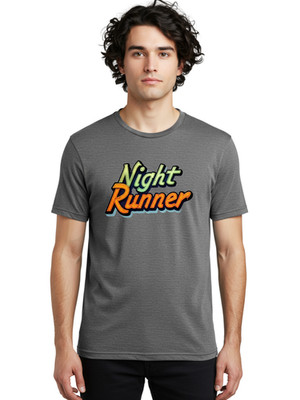 Night-Runner-14 Mens Graphic Tee, 100% Cotton, Casual Summer Wear