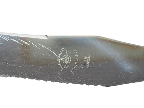 Cuchillo para tallar vintage de acero inoxidable con mango de hueso Viner & Hall - Imagen 4 de 5