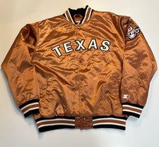 University Of Texas Satin Starter Jacket College Vault Mens XXL Longhorns Austin