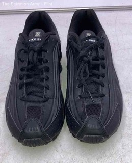 Nike Boys Shox R4 BQ4000 001 Black Lace Up Low Top Sneaker Shoes Size 7Y
