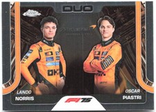 Lando Norris / Oscar Piastri Topps Chrome Formula 1 166 2025 McLaren F1
