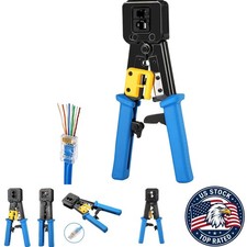 RJ45 Crimper Network Cable Stripper for Cat5 Cat6 RJ12 8P8C
