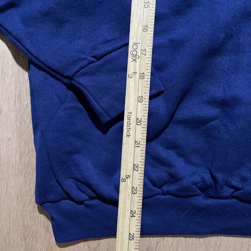 VTG Fruit of the Loom Blank Sweatshirt Womens Large Navy Blue Made in USA - Picture 4 of 5