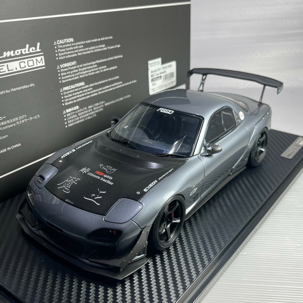 1/18 Ignition Model Mazda RX7 FD3S FEED Gray Metallic 魔王 1/18 Ignition Model Mazda RX7 FD3S FEED Gray Metallic 魔王